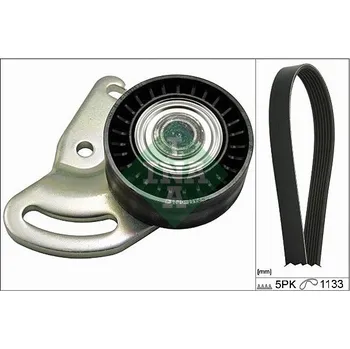 Sada žebrovaných klínových řemenů INA 529 0178 10