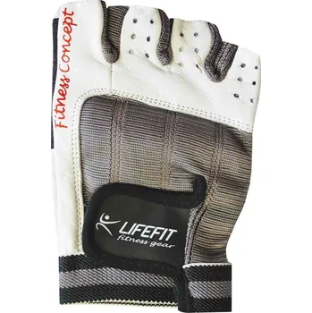 Fitness rukavice Lifefit® Fitness rukavice LIFEFIT® PRO, bílé Oblečení velikost: S