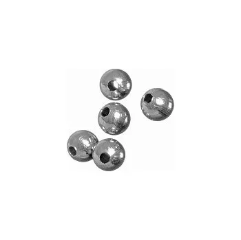 Materiál na výrobu šperku Korálek z chirurgické oceli, 6 mm (10 ks)