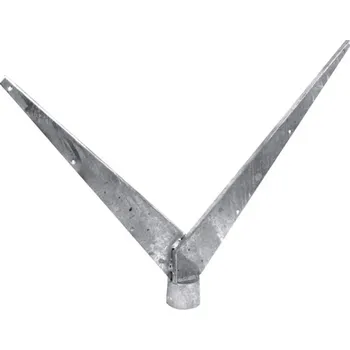 Plot Bavolet Zn na kulatý sloupek O 48mm, tvar "V"