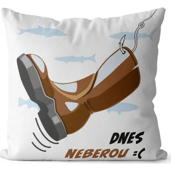 Dekorativní polštářek Polštář Dnes neberou (Velikost: 40 x 40 cm)