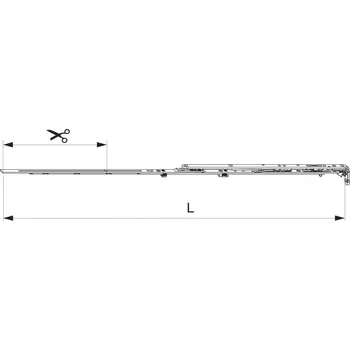 Dílna MACO Nůžky MM montované se spárovým větráním 800 FFB 601-800, levé