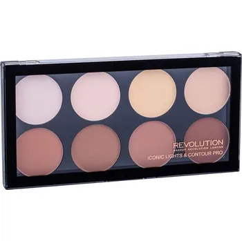 Rozjasňovač Recenze Makeup Revolution London Iconic Lights & Contour Pro 13 g