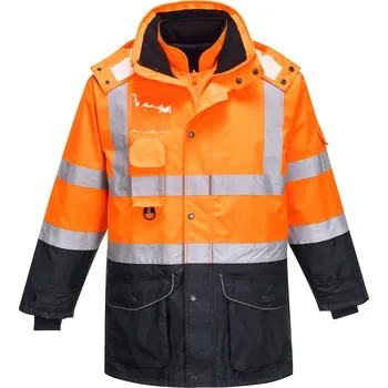 pracovní bunda Portwest Bunda CONTRAST TRAFFIC WINTER 7v1, různé barvy Velikost XXL oranžová/navy