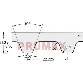 Řemen ozubený 560 XH optibelt ZR rukáv