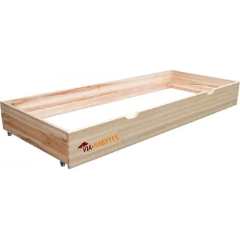 Postel Via-nábytek Úložný šuplík pod postel z masivu buku S504 Povrchová úrava: Moření odstín dub