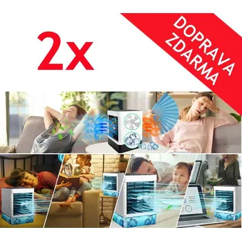 Ochlazovač vzduchu Přenosný výkonný ochlazovač vzduchu - DVOJBALENIE +DOPRAVA ZDARMA