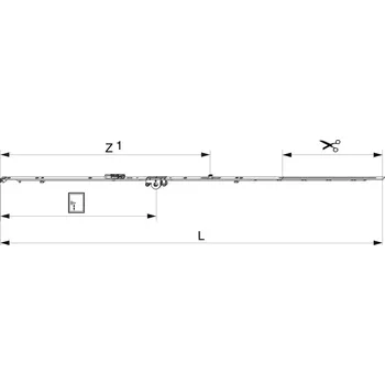 Příslušenství k oknu MACO Převodovka 1090 DX fixní, DM15, MM FFH 841-1090 GM400
