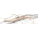 Calacatta gold poler - dlaždice rektifikovaná 29,7x119,7 bílá lesklá 157344