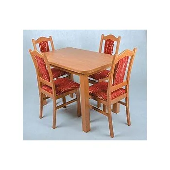 Jídelní set Jídelní set BIS stůl + židle 4ks buk potah béžový