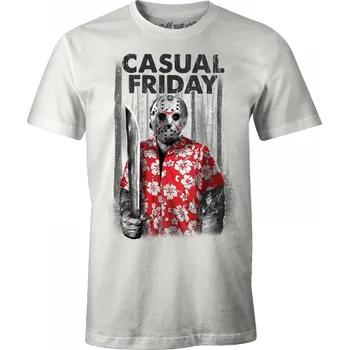 Pánské tričko Pánské tričko Pátek třináctého (Friday the 13th) - bílá (Tričko Jason Voorhees)