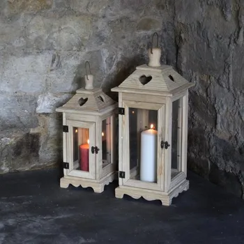 Lucerna Lucerna přírodní dřevo 55cm XL