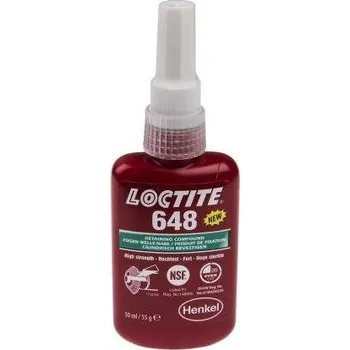 Průmyslové lepidlo HENKEL ČR, spol. s r.o. 648 Upevňovač spojů VP Loctite - 50 ml