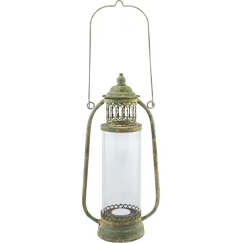 Lucerna Lucerna kovová se zelenou patinou 55x26cm