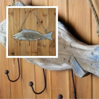 Věšák Nástěnný věšák ryba 60cm