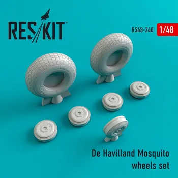 Plastikový model Reskit 1/48 De Havilland Mosquito wheels (AIRF/HAS/MONO)
