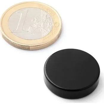 Dekorativní magnet Neodymový magnet kotouč Ø&nbsp;20&nbsp;mm, v.&nbsp;5&nbsp;mm, oděruvzdorný teflon, síla 7,8&nbsp;kg