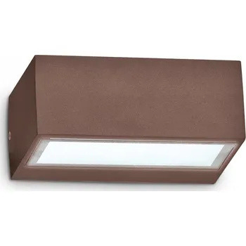 Venkovní osvětlení Ideal Lux 213330 venkovní nástěnná lampa Twin 1x28W | G9 | IP44 - kávová + K nákupu nad 3000 Kč dárek zdarma