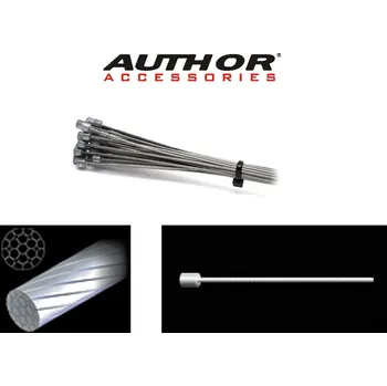 Lanko pro jízdní kolo AUTHOR Lanko řadící ABS-Lr-Index 1,2x2000mm (stříbrná) - stříbrná