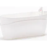 Plastia Samozavlažovací truhlík Doppio 38 cm - bílá