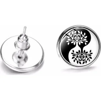 Náušnice Blingstar Náušnice Jin Jang - Strom života * závit * 1814