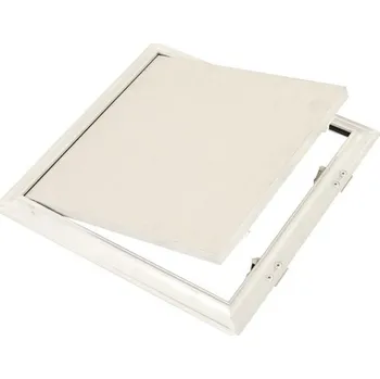 Revizní dvířka Hliníková revizní dvířka do sádrokartonu Tamadex GKB US Rozměry: 400x400 mm