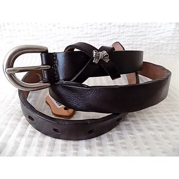 Opasek Pásek kožený tmavě hnědý (Moderní opasek kožený)