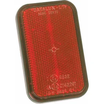 Příslušenství osvětlení automobilu Obdélníková odrazka 95,5x58,5x10 červená