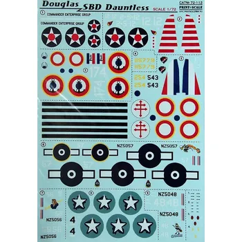 Plastikový model Print Scale 1/72 Douglas SBD Dauntless (wet decals)