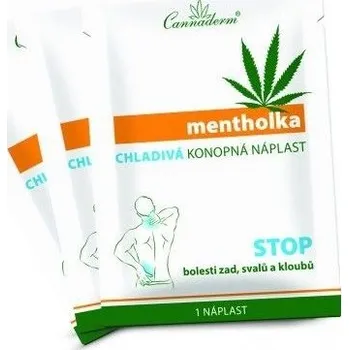 Zdraví Mentholka CHLADIVÁ KONOPNÁ NÁPLAST 1 ks Cannaderm