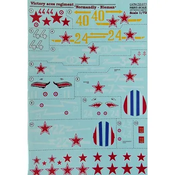 Plastikový model Print Scale 1/72 Victory aces regiment 'Normadiy-Nieman'