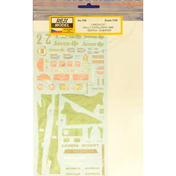 Plastikový model Reji model 1/24 Lancia 037 'Seven Up' Rallye Catalunya 1986