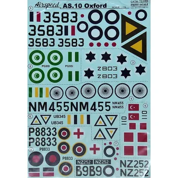 Plastikový model Print Scale 1/72 Airspeed AS.10 Oxford (wet decals)