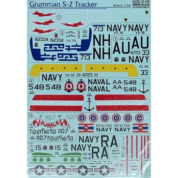 Plastikový model Print Scale 1/72 Grumman S-2 Tracker (wet decals)