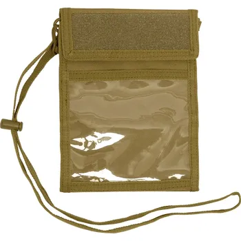 Obal na doklad ROTHCO pouzdro na krk DELUXE na doklady ID COYOTE