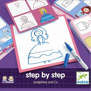 kreativní sada Djeco Krok za krokem Josephine