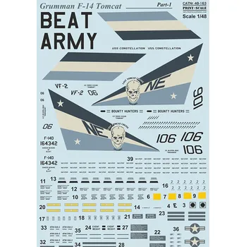 Plastikový model Print Scale 1/48 Grumman F-14 Tomcat Pt.1 (wet decals)