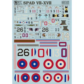Plastikový model Print Scale 1/72 SPAD VII-XVII (wet decals)