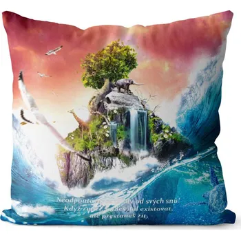 Dekorativní polštářek Polštář Neodpoutávej se od snů (Velikost: 40 x 40 cm)