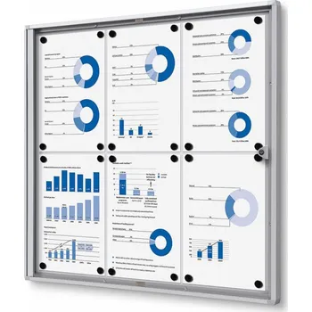 Kancelářský nábytek Jansen Display Interiérová vitrína Economy 6xA4, plechová záda, atest B1 Množství: Od 5 ks