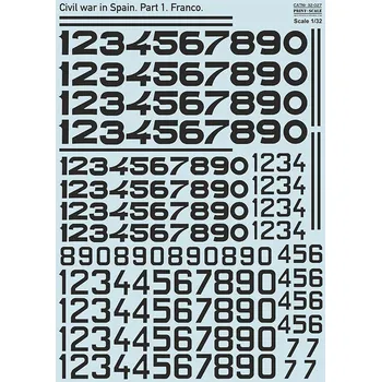 Plastikový model Print Scale 1/32 Civil War in Spain, Franco Pt.1 (wet decals)