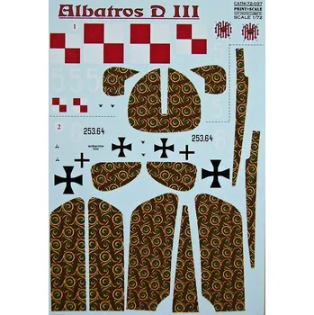 Plastikový model Print Scale 1/72 Albatros D.III (wet decals)