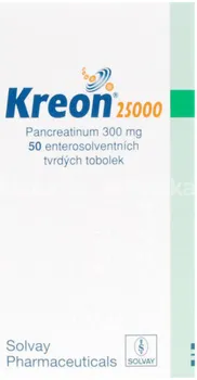 Lék na žaludek, slinivku a játra Kreon 25000U 50 cps.