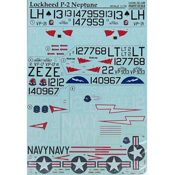 Plastikový model Print Scale 1/72 Lockheed P-2 Neptune (wet decals)