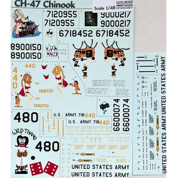 Plastikový model Print Scale 1/48 CH-47 Chinook Part 1 (wet decals)