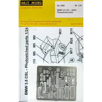 Plastikový model Reji model 1/24 BMW 3,5 CSL Detail Photo parts