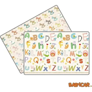 Hrací deka LALALU oboustranná hrací podložka STANDARD Koníci a Abeceda