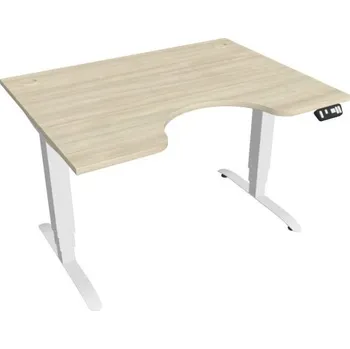 Kancelářský vozík HOBIS ergo elektr.stavitelný stůl 120 cm, paměť. ovlad. - MSE 3M 1200, akát + doprava zdarma