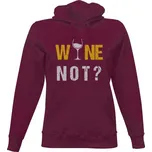 Dámská mikina s kapucí s potiskem Wine not dámské