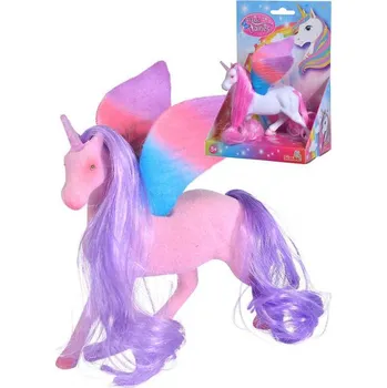 Simba Jednorožec flískový 11cm koník s křídly dlouhá hříva 2 barvy